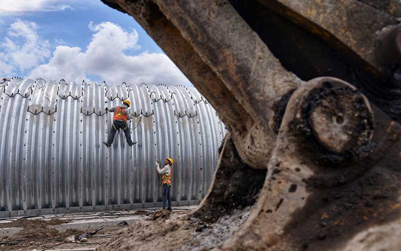 Proyek Pembangunan Jalan Tol Binjai Pangkalan Brandan Sudah Mencapai