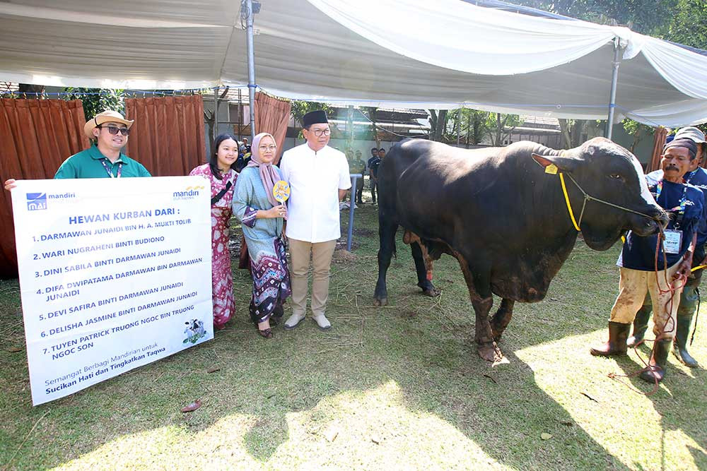 Bank Mandiri Bagikan Daging 760 Hewan Kurban Idul Adha 1444 H Ke Masyarakat