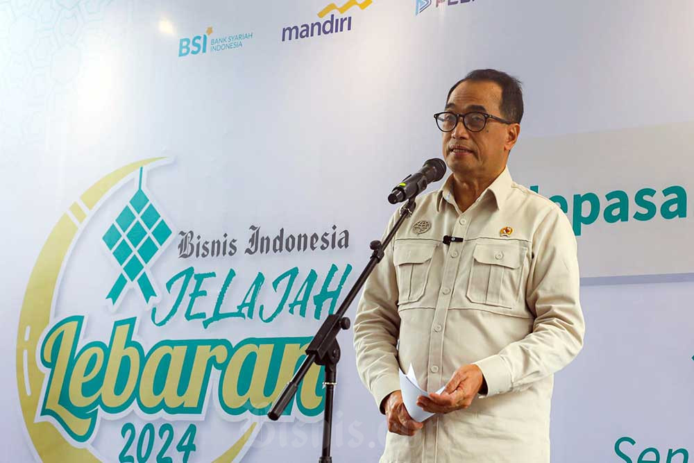 Menhub Budi Karya Sumadi Lepas Tim Bisnis Indonesia Jelajah Lebaran 2024