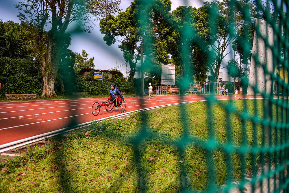 Latihan Atlet Peparnas Di Bandung