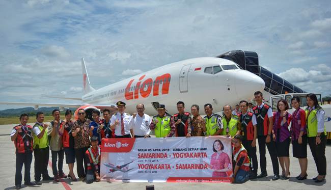 Lion Air Resmikan Rute SamarindaYogyakarta