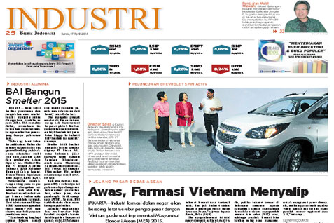 Bisnis Indonesia edisi cetak Kamis (17/4/2014)-Seksi Industri