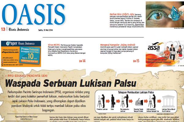 Bisnis Indonesia Edisi Cetak Sabtu (31/5/2014), Seksi Oasis