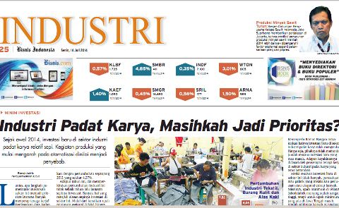 Bisnis Indonesia edisi Senin (14/7/2014): Seksi Industri