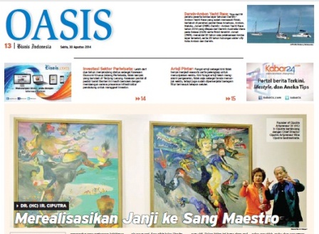 Bisnis Indonesia edisi cetak Sabtu, 30 Agustus 2014, Seksi OASIS