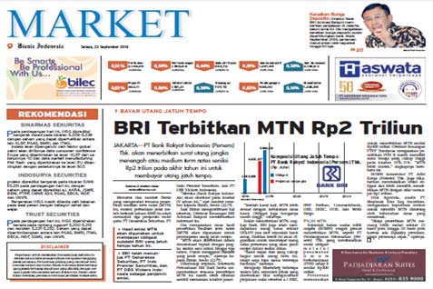 BISNIS INDONESIA Edisi Cetak Selasa (23 September 2014): Seksi Market