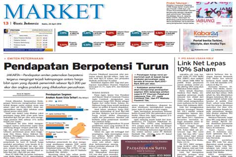 Bisnis Indonesia Edisi Cetak Selasa (18/11/2014): Seksi Market
