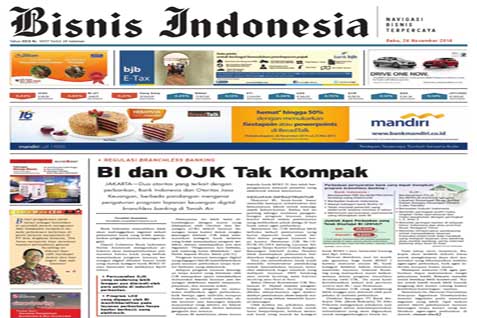 Headline Bisnis Indonesia Rabu (26/11/2014) Seksi Utama