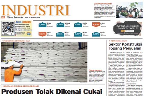 Bisnis Indonesia Edisi Cetak Senin (22 Desember 2014): Seksi Industri