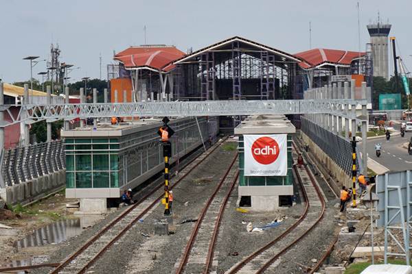 PERKERETAAPIAN: Progres KA Bandara Soekarno-Hatta Capai 67%