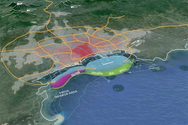 PENGAMAN PANTAI DK :  Pembangunan Tanggul Baru 1,69 Km