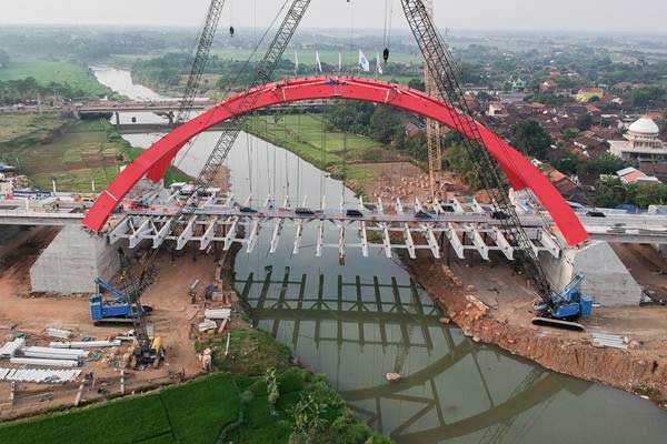 PEKERJAAN KONSTRUKSI  : Pembangunan Jembatan Kali Kuto Dihentikan Sementara