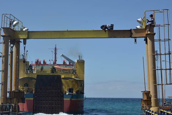 GEMPA LOMBOK TIMUR  : Pelabuhan Kayangan Mengalami Kerusakan Berat