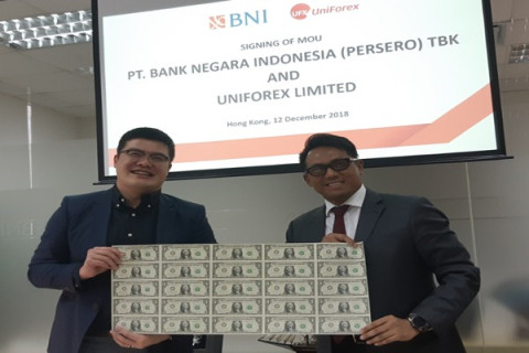 BNI Kerja sama dengan Uni Forex Limited Kembangkan BNI Smart Remittance