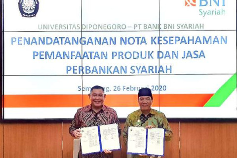 BNI Syariah Tandatangani Kerjasama dengan Universitas Diponegoro Terkait Layanan Keuangan untuk Pendidikan