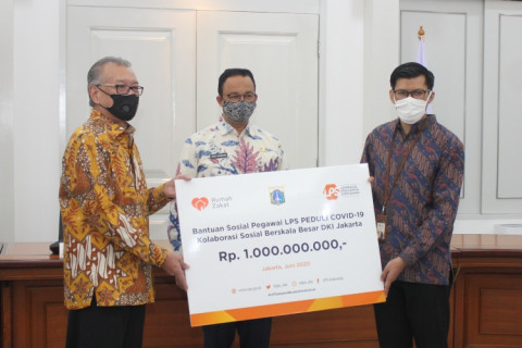 Bantu Masyarakat Terdampak Corona, LPS Serahkan Bantuan ke Pemprov DKI Jakarta