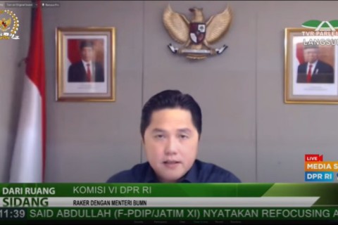 Di Depan Presiden Jokowi, Erick Thohir Ingin Turunkan Suku Bunga Bank Syariah