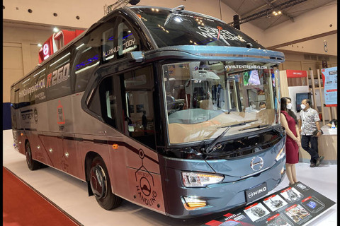 Karoseri Tentrem Perkenalkan Bodi Bus Aluminium di GIIAS 2021