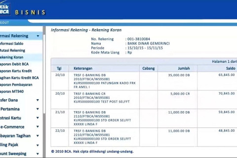 Cara Cetak Rekening Koran BCA dengan Mudah, Bisa via Online
