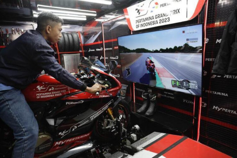 Sambut Ajang MotoGp Mandalika, Simulator MotoGp Hadir di Makassar