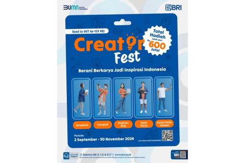 BRI Dukung Industri Kreatif Lewat Creator Fest 2024