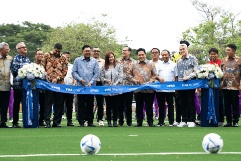 PSSI dan FIFA Bangun Lapangan Bola Ramah Anak di Mandiri Wijayakusuma