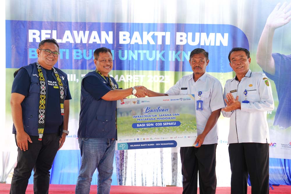 PT Pupuk Kalimantan Timur (Pupuk Kaltim) dipercaya Kementerian BUMN menjadi salah satu penanggungjawab program 'Relawan Bakti BUMN' Batch III, yang berlangsung serentak di 10 lokasi se-Indonesia pada 7-10 Maret 2023./JIBI-Istimewa