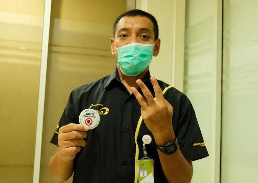 Dorong Percepatan Pemulihan Pandemi, Pertamina Patra Niaga Regional Jawa Bagian Tengah Jalani Vaksinasi Booster Dosis Ketiga