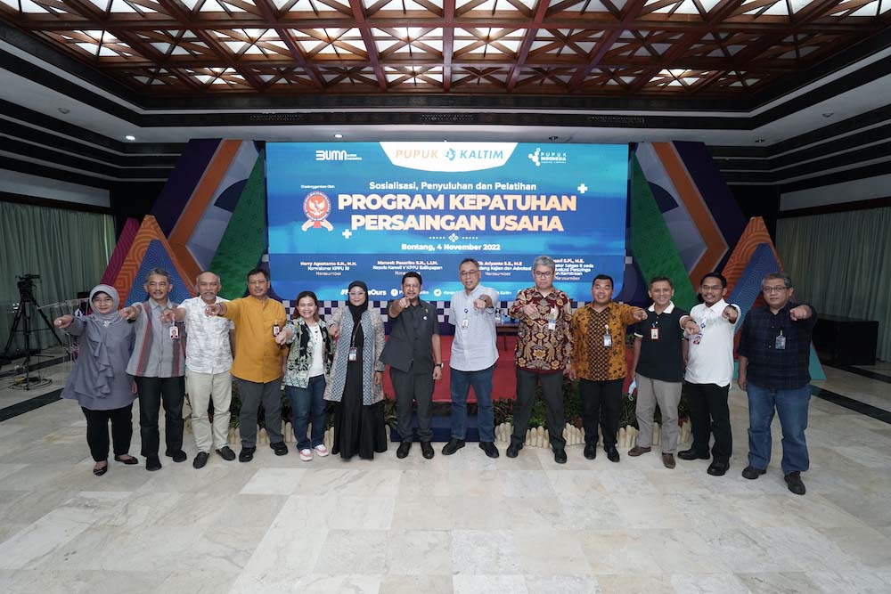 PT Pupuk Kalimantan Timur (Pupuk Kaltim) memastikan implementasi program kepatuhan persaingan usaha sesuai UU nomor 5 Tahun 1999 tentang larangan praktik monopoli dan persaingan usaha tidak sehat./JIBI-Istimewa