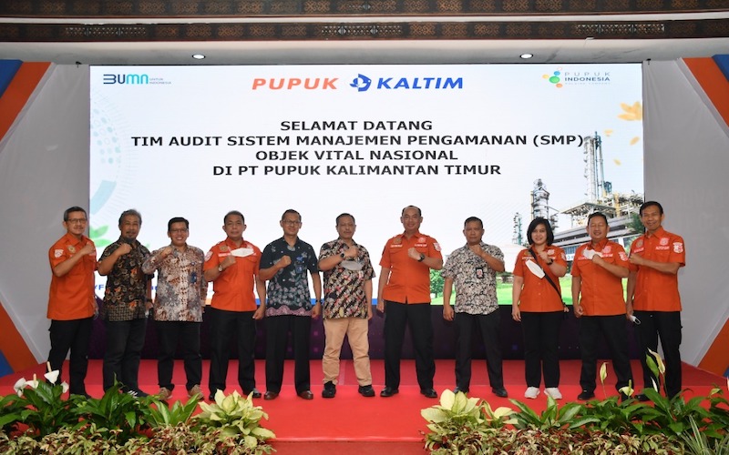 Sistem Manajemen Pengamanan (SMP) PT Pupuk Kalimantan Timur (Pupuk Kaltim) meraih klasifikasi Gold, berdasarkan audit tim Auditor Sistem Manajemen Pengamanan Objek Vital Nasional (SMP Obvitnas) Mabes Polri di seluruh kawasan perusahaan./JIBI-Istimewa