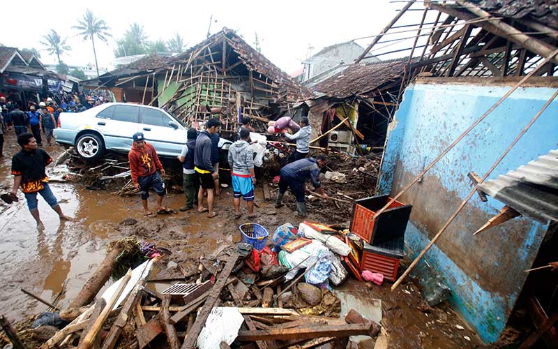 Foto-Foto Kondisi Terkini Lokasi Banjir Bandang di Sukabumi