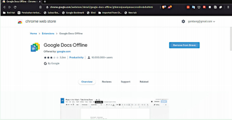 Membuka google docs secara offline