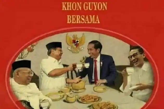 Prabowo-Sandiaga Jadi Menteri Jokowi, Warganet Bikin Meme Lucu