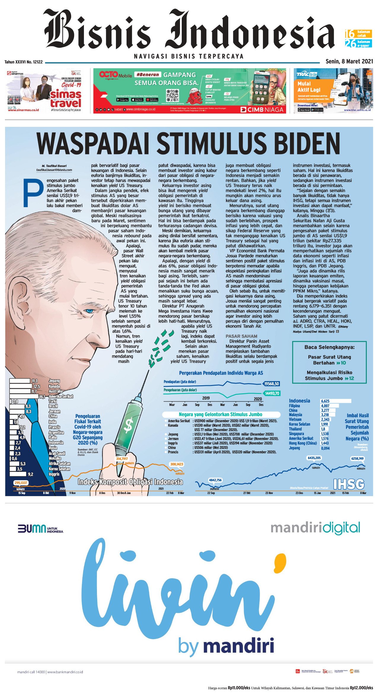 Bisnis Indonesia Edisi 08 Maret 2021