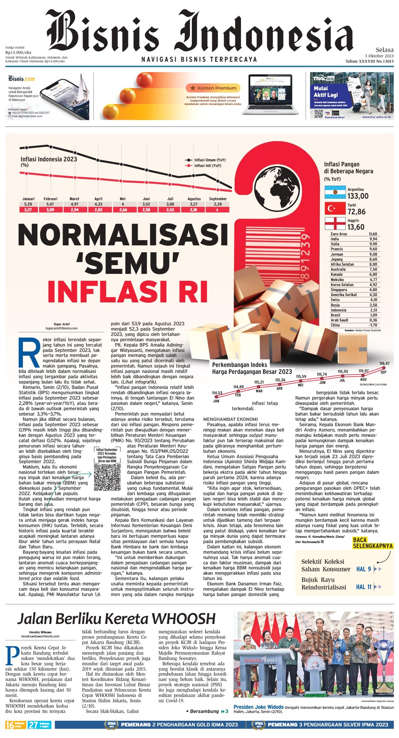 Bisnis Indonesia Edisi 03 Oktober 2023