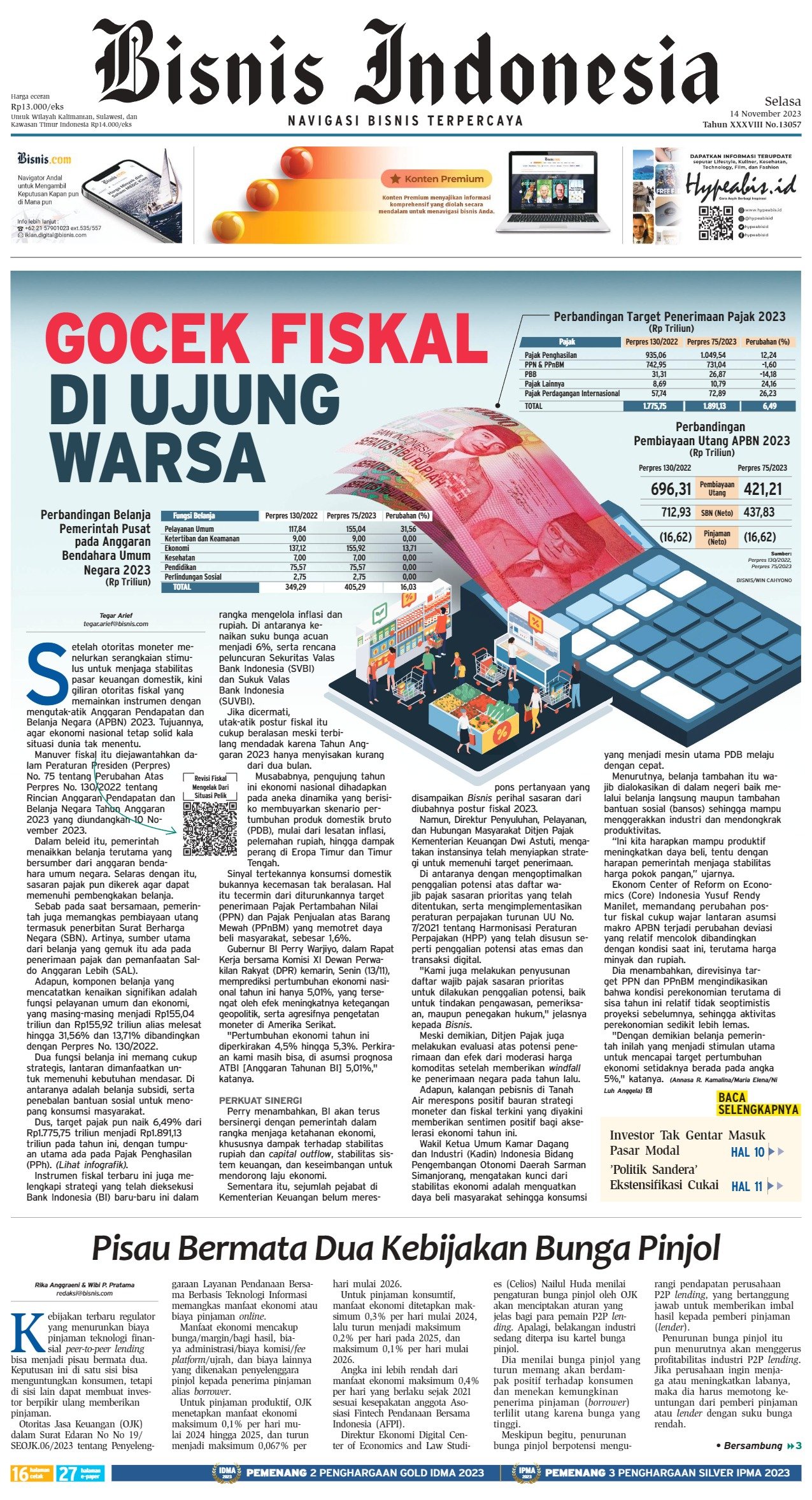 Bisnis Indonesia Edisi 14 November 2023