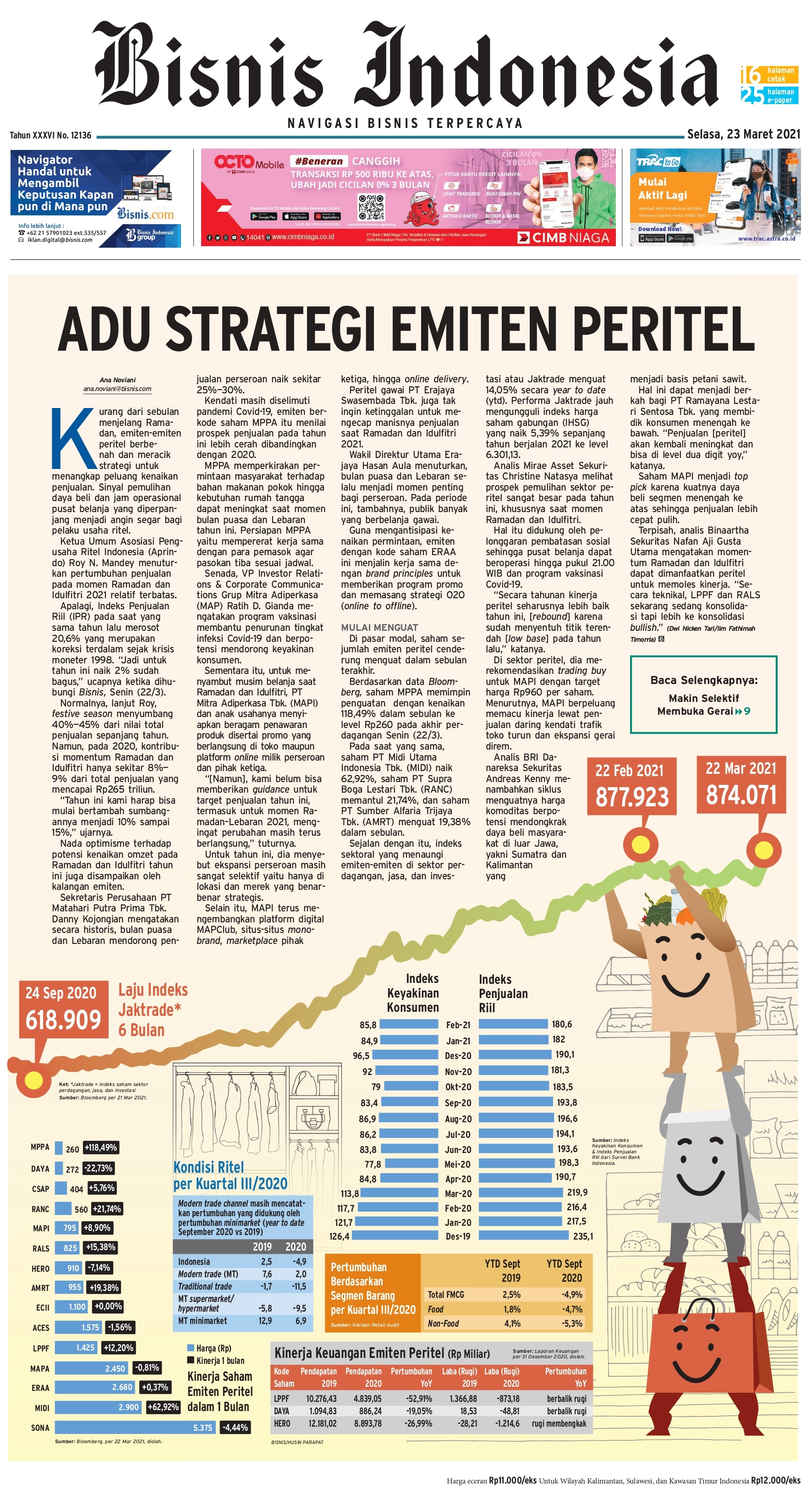 Bisnis Indonesia Edisi 23 Maret 2021
