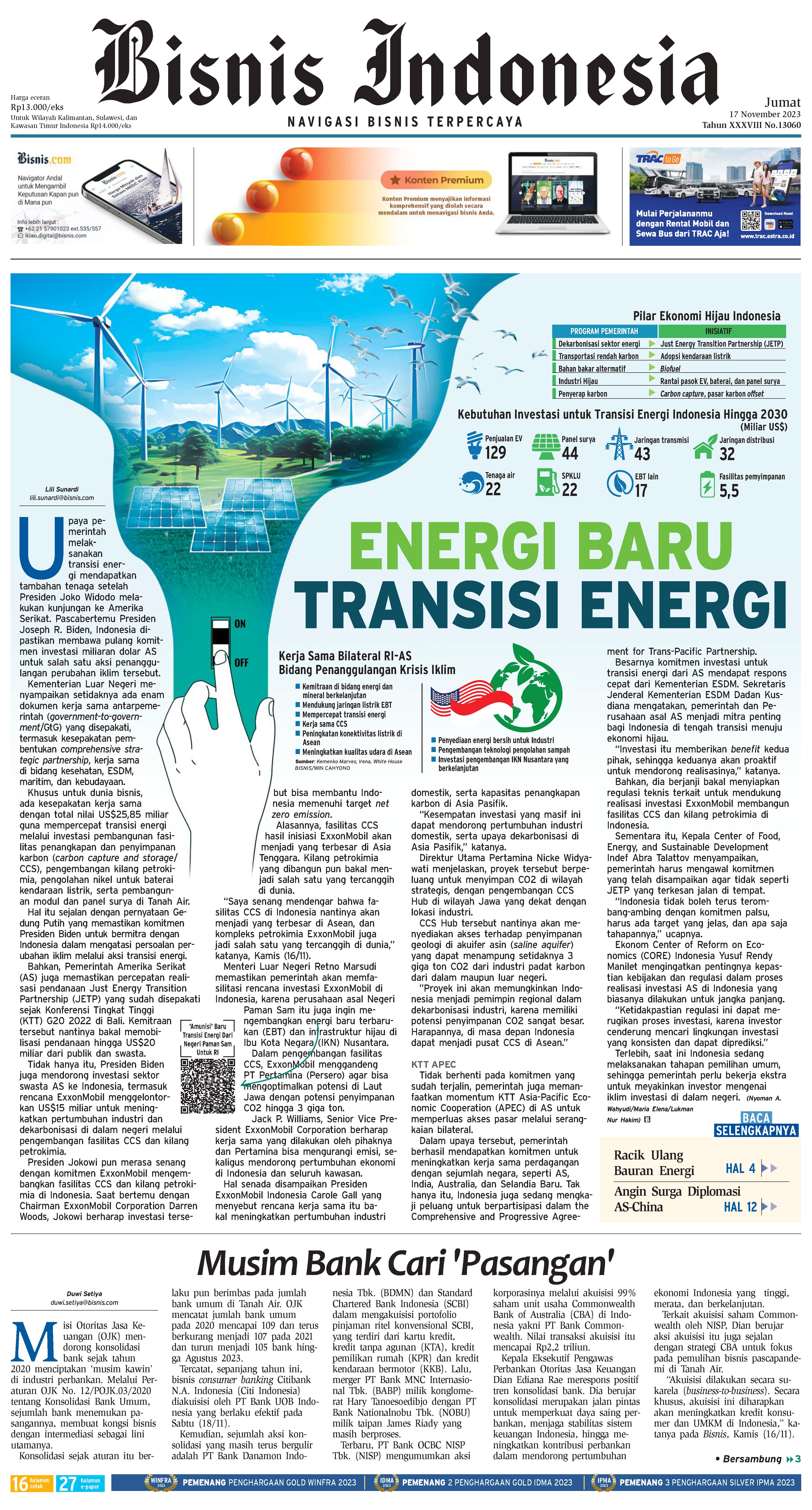 Bisnis Indonesia Edisi 17 November 2023