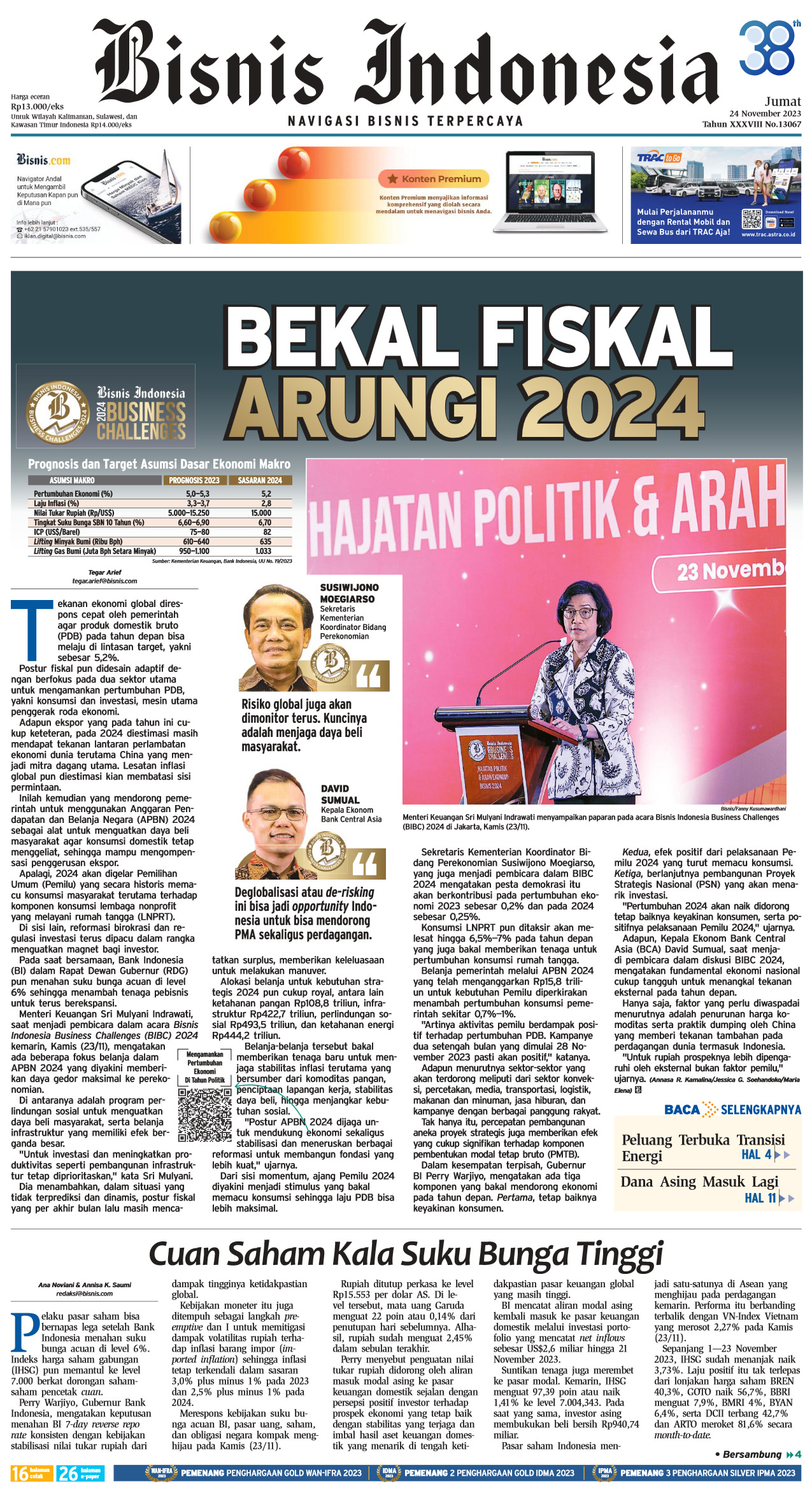 Bisnis Indonesia Edisi 24 November 2023