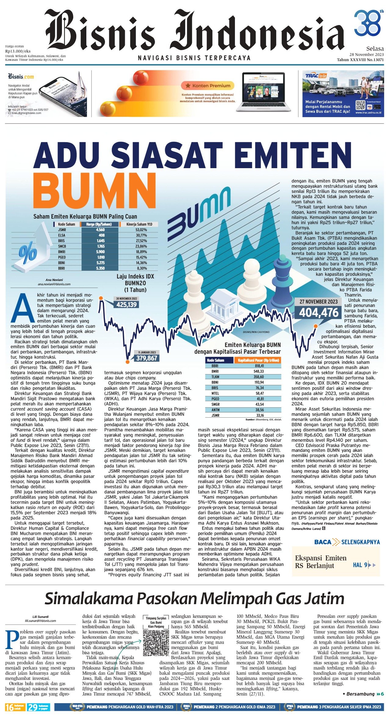 Bisnis Indonesia Edisi 28 November 2023