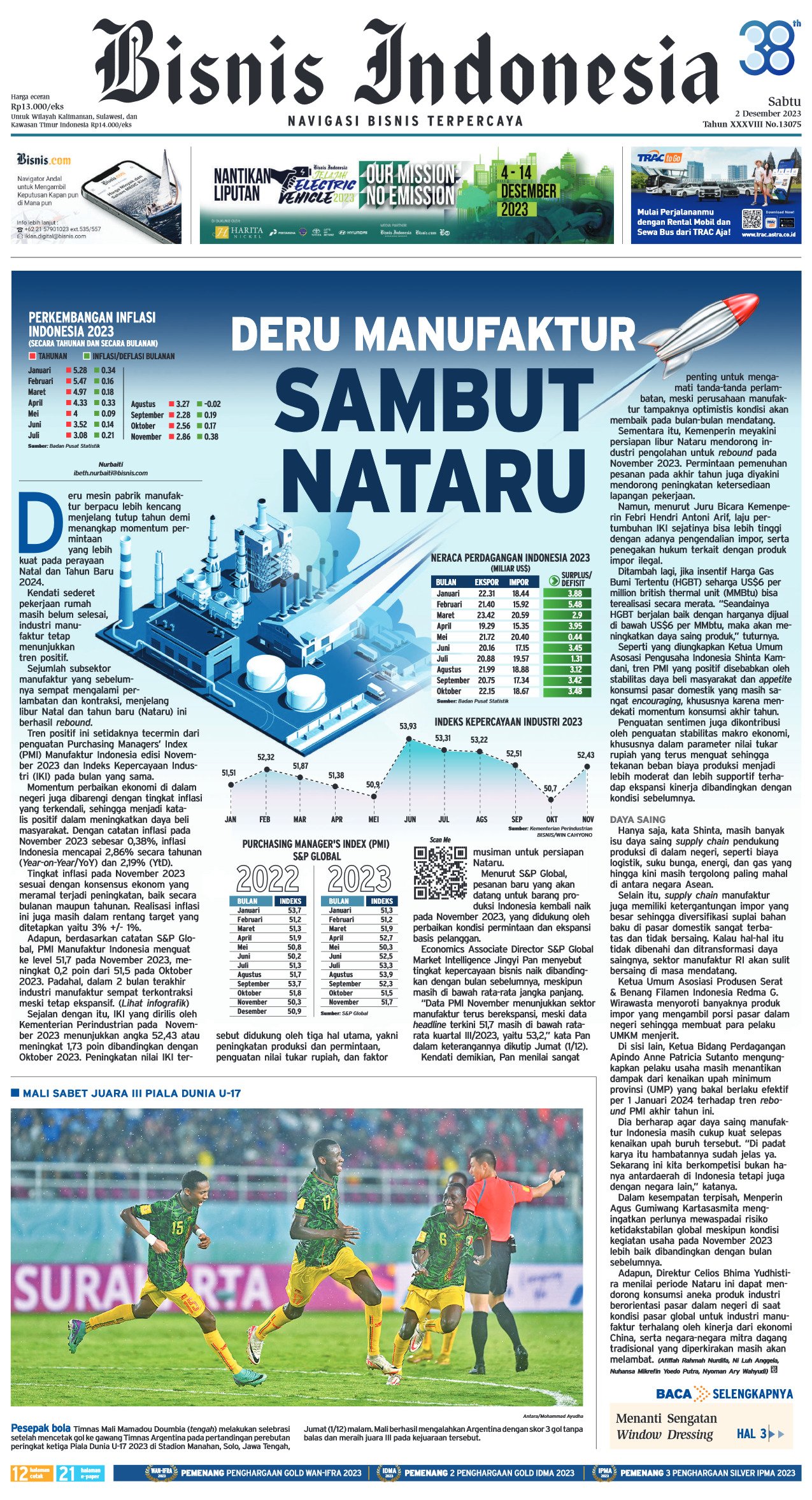 Bisnis Indonesia Edisi 02 Desember 2023