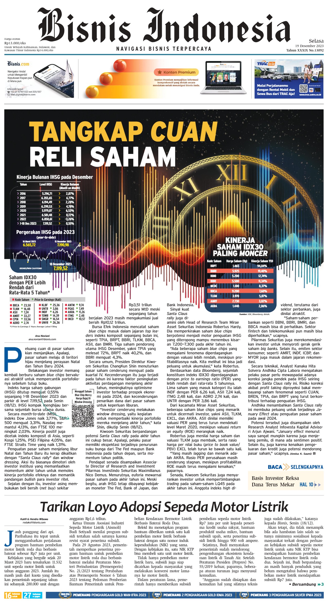 Bisnis Indonesia Edisi 19 Desember 2023
