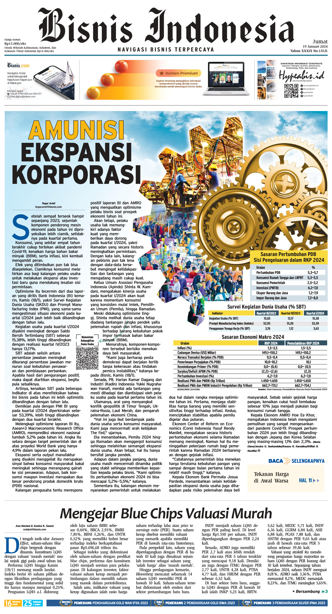 Bisnis Indonesia Edisi 19 Januari 2024