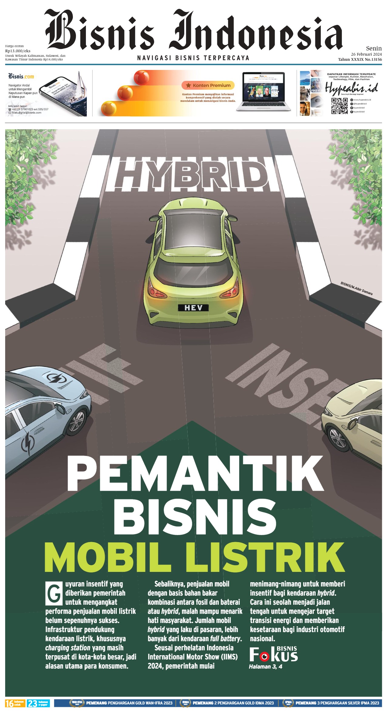 Bisnis Indonesia Edisi 26 Februari 2024