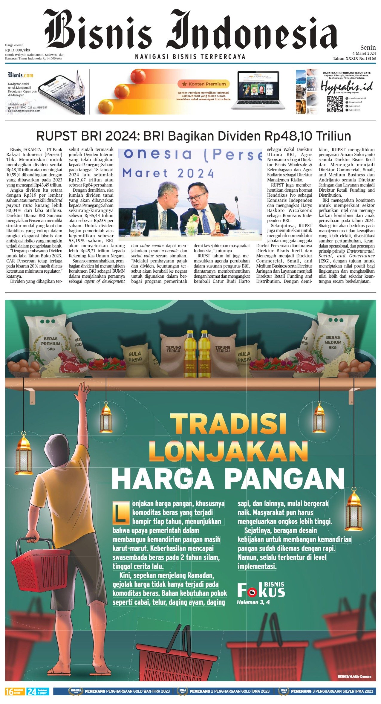 Bisnis Indonesia Edisi 04 Maret 2024