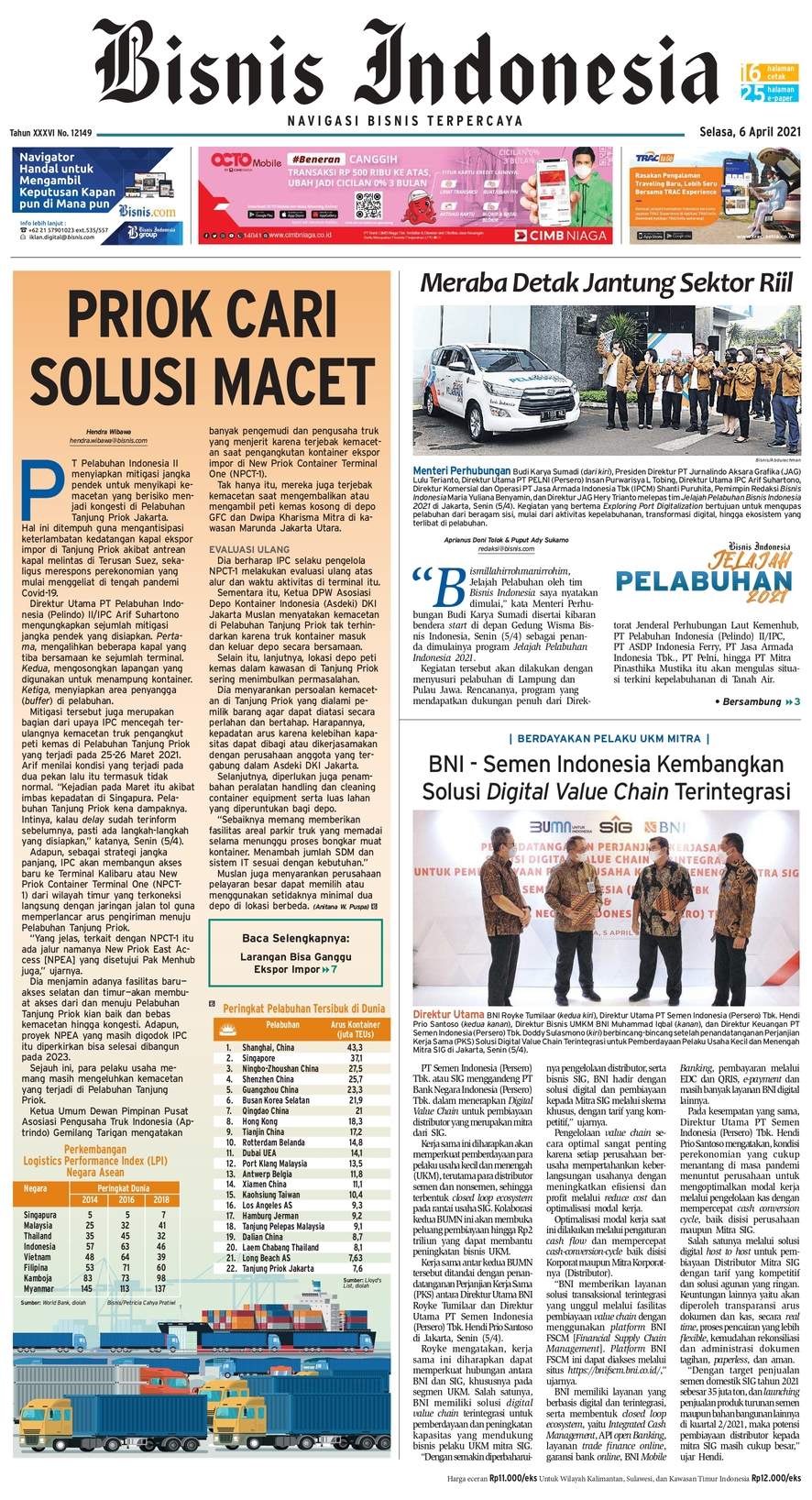 Bisnis Indonesia Edisi 06 April 2021