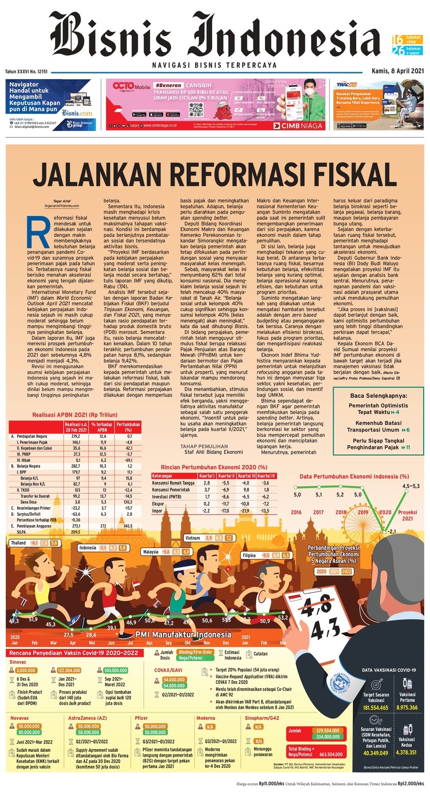 Bisnis Indonesia Edisi 08 April 2021
