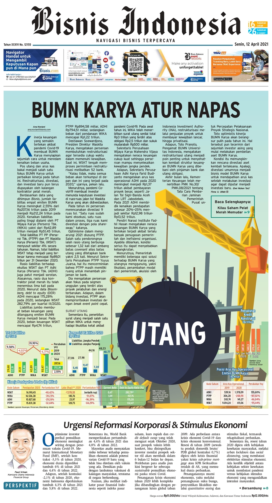 Bisnis Indonesia Edisi 12 April 2021