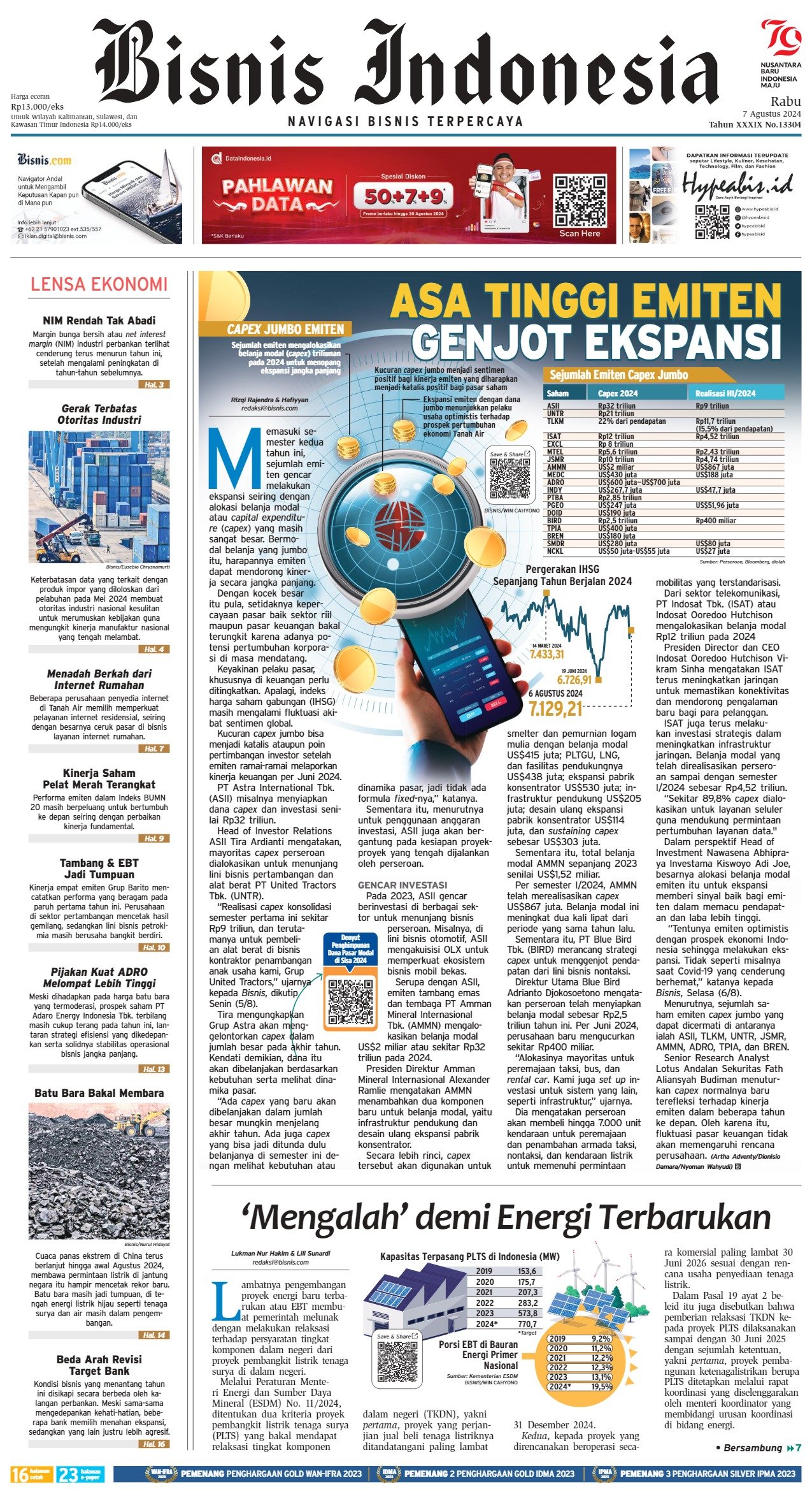 Bisnis Indonesia Edisi 07 Agustus 2024