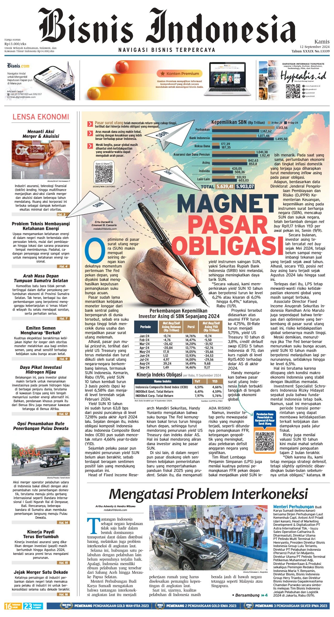 Bisnis Indonesia Edisi 12 September 2024